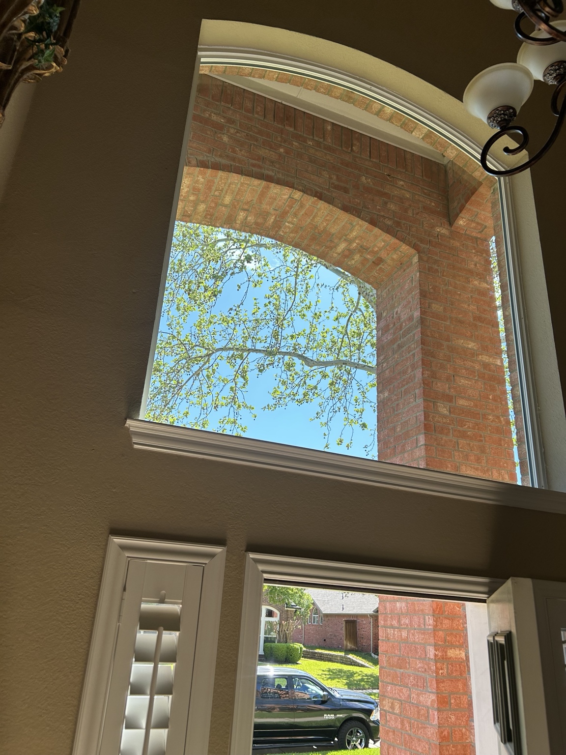 Interior clean window view