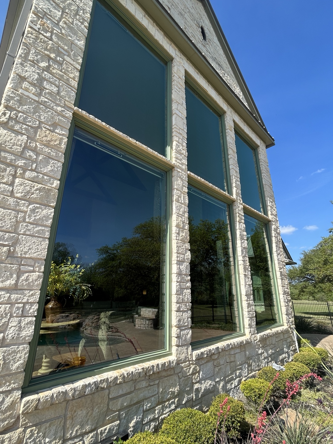 Large clean residential windows